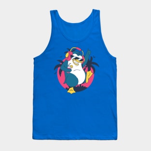 Dancing Tropical Penguin Tank Top